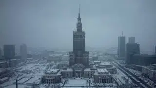 DJI Mini 2 - Amazing snowy Warsaw (Poland)