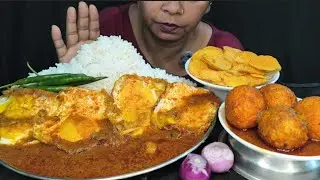 EATING POUCH CURRY😋 RICE🍚 EGG CURRY 🥚CHIPS MUKBANG VIDEO