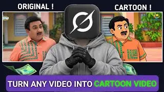 Turn Any YouTube Video Into Cartoon Video For Free | Cartoon Video Edit Tutorial