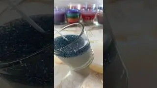Glitter Glass Candle 🪩🕯️#candlemaking #viralshort #shortsfeed #shortvideo #viral #satisfying #new