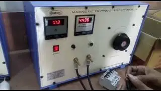 Magnetic tripping test apparatus for Mcb