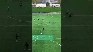 Tactical 4 vs. 4: Playing against a back four | Soccer Coaching Drills