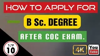 HOW TO APPLY FOR BSc. DEGREE AFTER COC EXAMS in 2023 (STEP BY STEP)!!!
