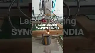 laser clading by powder deposition.