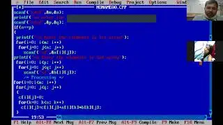 CPTC // Matrix multiplication // Program // By R R Patel Sir, Lecturer, Dept. of CSE, NGP Patna-13