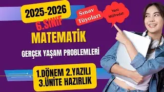 6.Sınıf Matematik Yazılı Tüyosu 🔥 Günlük Hayattan Problemler (1. Dönem 2. Yazılı)
