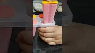 Creamy Strawberry Popsicles  #shorts #viral #youtube