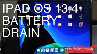 iPad OS 13.4 TERRIBLE Battery Drain Issue