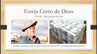 Esteja Certo de Deus - William Marrion Branham