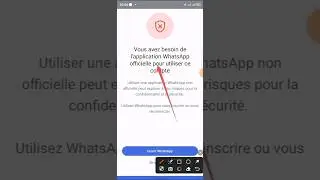Comment r&eacute;parer facilement :Vous avez besoin l'application WhatsApp original pour utiliser ce compte