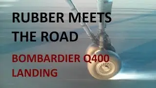 Why do airplane tires create smoke upon landing on the runway?