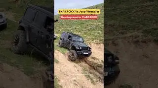 THAR ROXX Vs Jeep Wrangler!! #automobile #tharroxx #wrangler