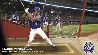 Macon Winslow Prospect Video, C, Pro5 Baseball Academy Clas of 2023