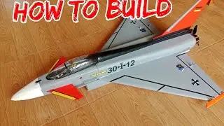 How to build Euro fighter rc #เครื่องบินบังคับ #airplane #rcplane 