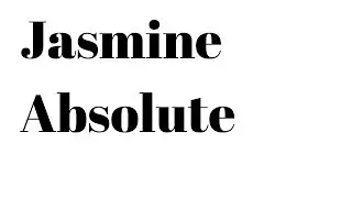 Perfume School: Jasmin Grandiflorum Absolute *Smell Along