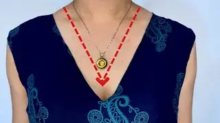 Fix a Wide V-Neckline Neatly | Easy DIY Sewing Tutorial ✅