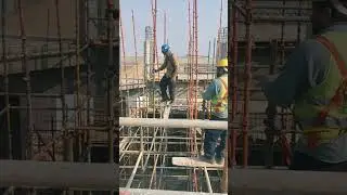 Dangerous Scaffolding Work in Saudi arabia | Scaffolding in Yanbu KSA | Pathan Scaffolder Rahim Khan