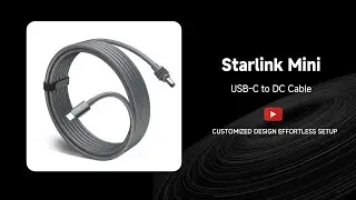 USB-C to DC Cable with LED Indicator for Starlink Mini