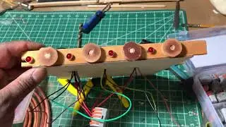 Building an Organ Console with Arduino Controlled Stop Pulls Part 7