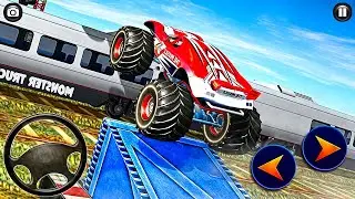 US Monster Truck Driving 2022 - Impossible Car Mega Stunts Ramp Simulator - Android Gameplay