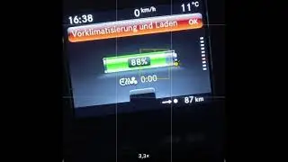 Ladevorgang Smart EQ fortwo mit autoaid Wallbox bei 88%