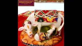 Polystone Nandi Kamdhenu Idol by BERRYCRAVE #kamdhenu #nandi#cowandcalf