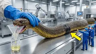 Inside A Coastal Taipan Factory: The High-Yield Venom Extraction Process (Full Journey)