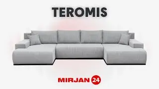Wohnlandschaft Teromis U mit Schlaffunktion und Bettkasten