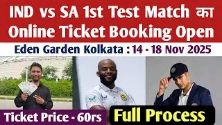 India vs South Africa 1st Test Match Ticket Booking Open Eden Garden Kolkata stadium 2025