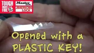 (1401) Master Lock Opened with Plastic iPad Wrapper