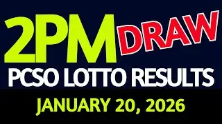 2pm Lotto Result Today January 20, 2026 Swertres Ez2 PCSO