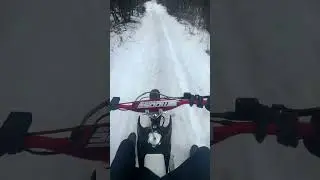 The Supermoto 110 actually made it down a hardpack trail 😂 #darzrt #ssr #ssr110 #supermoto #pitbike