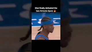The Thunder FINALLY beat the Spurs 😂