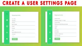 How To Create A User Settings Page Using 