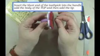 Polymer clay tutorial - Spinning top / Dreidel