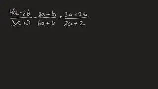 Større algebraisk uttrykk med brøk