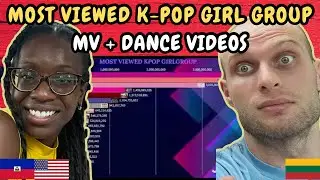 REACTION TO Most Viewed Kpop Girl Group (total MV + Dance Video) | April 2025 | FIRST TIME WATCHING