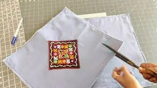 DIY Patch work bag making in Hindi !!