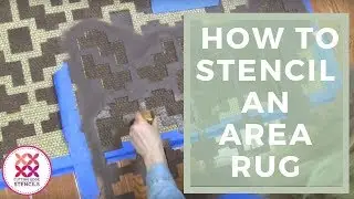 Rug Stencil with Benjamin Moore Paint | Decorating Ideas by Cutting Edge Stencils
