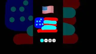 Drawing the American flag