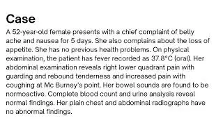 Scenario1 Academic Year 2025, Dec : Role of Digital Rectal Examination in Acute Appendicitis