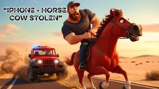 Oh No! A Thief Steals the iPhone, Cow & Red Horse from Old MacDonald 😱📱🐄🐎