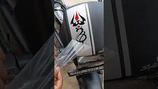 #Splendor bike ba6 # 2025#visor sticker modified#trending #shortvideo