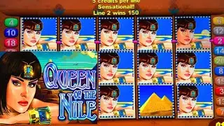 HIGH LIMIT QUEEN OF THE NILE GAVE ME FREE GAMES MUST WATCH THIS INSANE JACKPOT