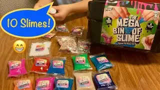Squishy Plays The Mega Bin of Slime from 5 Below