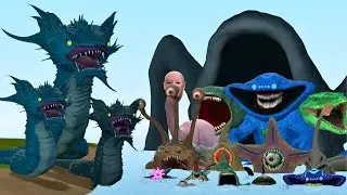 New Sea Serpent Myth Monster Vs All Sea Monster Creatures In Garry's Mod