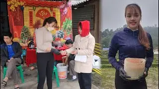 Repairing a bunch of motorcycles during the day and a morning taking care of rice plants.