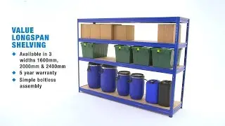 BiGDUG Value Heavy Duty Longspan Shelving