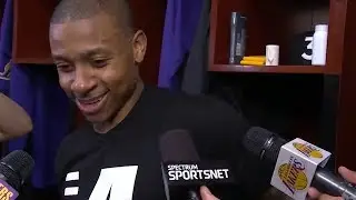 Isaiah Thomas Postgame Interview / LA Lakers vs Nuggets