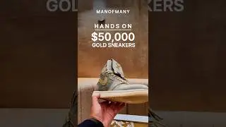 $50,000 GOLD custom sneakers 👟🏆